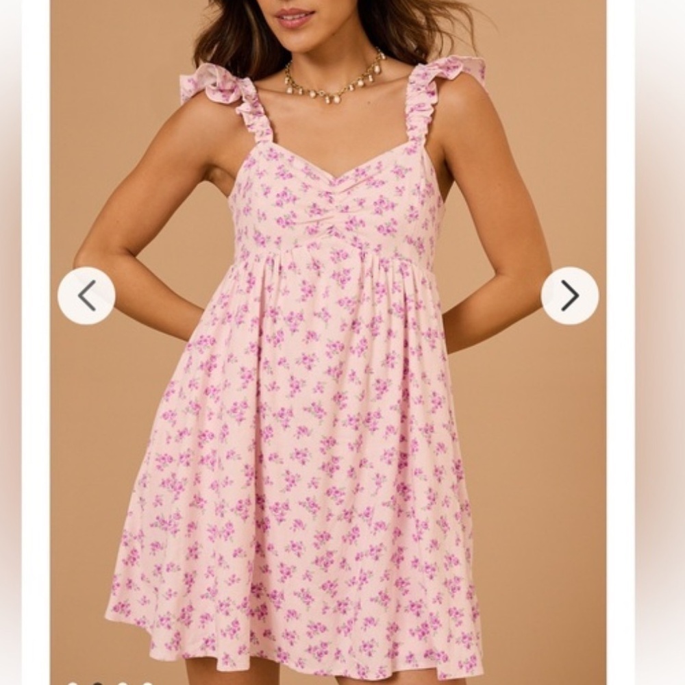 ALTAR’D STATE Floral Mini Dress Pink Size Large